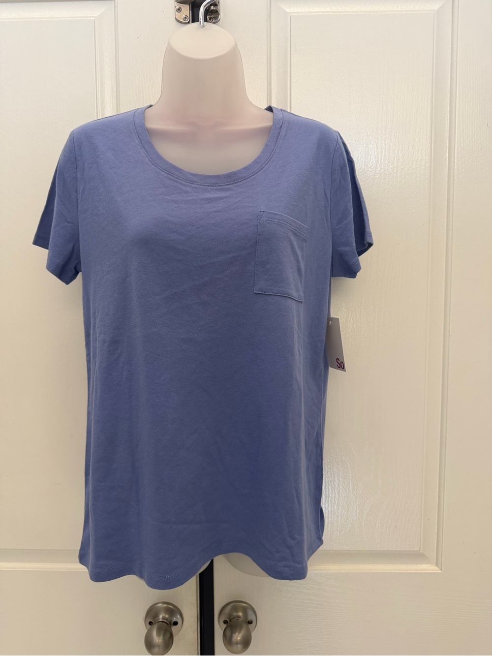 SO Blue Pocket  Sleep Tshirt Sz M